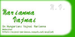 marianna vajnai business card